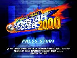 International Superstar Soccer 2000 Title Screen